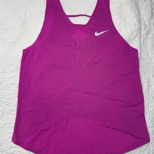 Nike Women's Magenta Mesh Tank Top